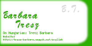 barbara tresz business card